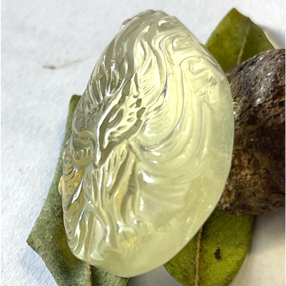 Natural Citrine Quartz Pendant Nine Tailed Fox Lucky Stone Pendant Crystal - Picture 4 of 8